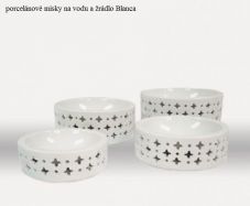 porcelnov misky na vodu a rdlo Blanca