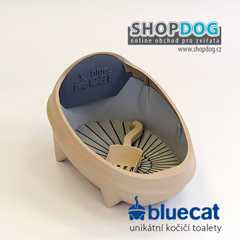 toaleta pro koku s lopatkou ve tvaru ocsku BLUE CAT, www.shopdog.cz