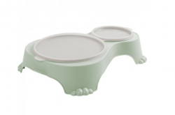 duo miska pro psy Sally s v��kem 1litr + 0,28litru zelen� - www.shopdog.cz