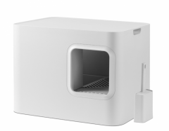 toaleta pro ko�ky Hoopo b�l� - pohled 1 - www.shopdog.cz
