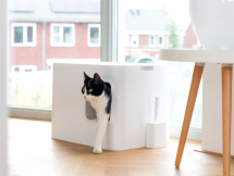 toaleta pro ko�ky Hoopo b�l� - pohled 2 - www.shopdog.cz
