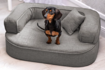 ortopedick� pelech, sofa pro psa LOTTE velikost M grafit 1