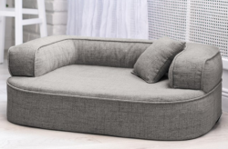 ortopedick� pelech, sofa pro psa LOTTE velikost L grafit 2 - pohled 1 - www.shopdog.cz