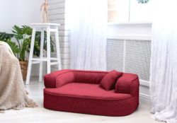 ortopedick� pelech, sofa pro psa LOTTE velikost L bordov� 2 - pohled 1 - www.shopdog.cz