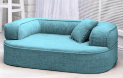 ortopedick� pelech, sofa pro psa LOTTE velikost L tyrkys 2 - pohled 1 - www.shopdog.cz