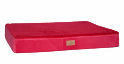 ortopedick� matrace velur, ply� velikost L �erven� 2 - www.shopdog.cz