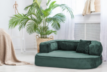 ortopedick� sofa pro psa Sharleen petrolejov� velikost M - pohled 2 - www.shopdog.cz