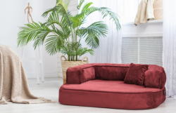 ortopedick� sofa pro psa Sharleen bordo velikost L - pohled 1 - www.shopdog.cz