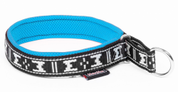 polstrovan� obojek pro psa modr�-st��brn� 5 - www.shopdog.cz